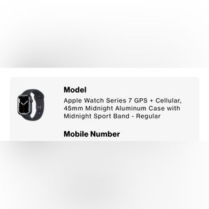 Apple 7 series watch cellular + GPS 45mm